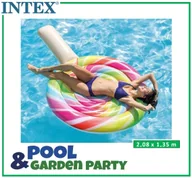 Materace dmuchane i koła do pływania - Intex Materac dmuchany plażowy Lizak Gigant, 208x135 cm - miniaturka - grafika 1