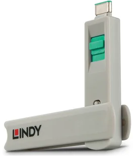 LINDY USB-C port lock green - Części i akcesoria do laptopów - miniaturka - grafika 3