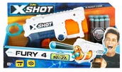Zabawki militarne - Zuru X-Shot jak Nerf - Fury 4 pistolet na rzutki - miniaturka - grafika 1