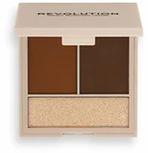 Palety i zestawy do makijażu - Makeup Revolution Paleta do twarzyLight Contour Powder Compact) 7 g - miniaturka - grafika 1