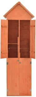vidaXL Schowek ogrodowy, 71 x 60 x 213 cm, drewniany - Altany ogrodowe - miniaturka - grafika 6