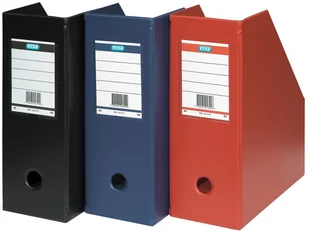 Elba Pojemnik na czasopisma A4 PCV grzbiet 7 cm czerwony - Artykuły biurowe - miniaturka - grafika 3