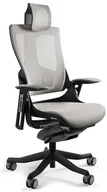 Fotele i krzesła biurowe - Unique Meble Fotel biurowy WAU 2 czarny/siatka - miniaturka - grafika 1