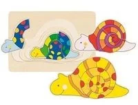 Goki Gollnest & Kiesel Układanka warstwowa Ślimak 4 elementy - Układanki dla dzieci - miniaturka - grafika 2