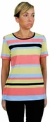Bluzki damskie - Kreator studio mody Bluzka w paski, t-shirt, Kreator Studio Mody, r.52 1103/213 - miniaturka - grafika 1