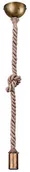 Lampy sufitowe - Trio Leuchten Lampa wisząca Rope z linką, 1-punktowa - miniaturka - grafika 1