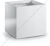 Donice - Duża sześcienna donica z włókna szklanego 25 cm - biała - miniaturka - grafika 1