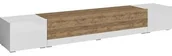 Szafki RTV - Helvetia Komoda TV POWER I 40 Biały połysk sandal oak 24BSJE40 - miniaturka - grafika 1