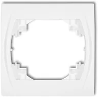 Klawisze i ramki - Karlik LOGO Ramka pozioma pojedyncza LRH-1, kolor biały LRH-1 - miniaturka - grafika 1