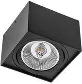 Lampy sufitowe - Spectrum CHLOE AR111 GU10 IP20 kwadratowa czarna ruchoma downlight SLIP005039 - miniaturka - grafika 1