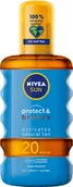 Balsamy i kremy do opalania - Nivea Sun Protect & Bronze olejek aktywujący opaleniznę SPF20 200ml 98142-uniw - miniaturka - grafika 1