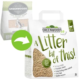 Greenwoods Greenwoods Plant Fibre, żwirek roślinny zbrylający się - 2 x 30 l (ok. 25,8 kg) - Żwirek dla kotów - miniaturka - grafika 2