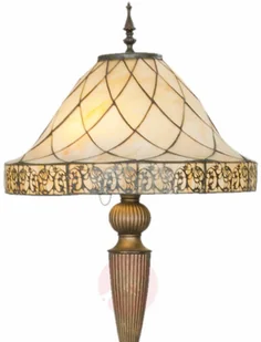 Clayre & Eef Lampa stojąca Diamond z kloszem Tiffany - Lampy stojące - miniaturka - grafika 2