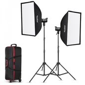 Lampy studyjne - Godox Godox SL-100Bi Zestaw 2 lamp LED z akcesoriami - miniaturka - grafika 1