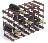 Pozostałe akcesoria kuchenne - Rta From Samuel Groves RTA from Samuel groves regał na wino na 30 butelek 6 X 4 kieszenie, bejcowany sosna/ocynkowana stal WNRK4106 - miniaturka - grafika 1