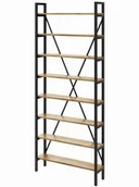 Regały - S&w Design Regał Medium 245x60-160x40 cm Industrial Loft na książki D8 RM800040245D - miniaturka - grafika 1