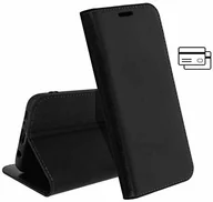 Etui i futerały do telefonów - iPOMCASE Coque Protection Porte Carte pour Apple iPhone XS Max, Noir Deluxe.iXS MAX-Noir - miniaturka - grafika 1