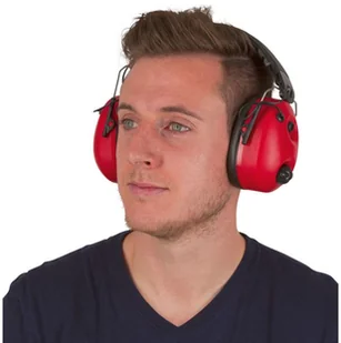 Kerbl Słuchawki ochronne Noise-Cancelling, czerwone i czarne, 34490 Kerbl - Akcesoria BHP - miniaturka - grafika 2