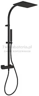 Zestawy prysznicowe - Tres Slim Exclusive komplet prysznicowy czarny 20219101NM 20219101NM - miniaturka - grafika 1
