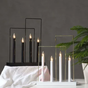 Eglo Eglo 410985 - Świecznik bożonarodzeniowy GLOSSY FRAME 4xE10/3W/230V biały - Oświetlenie świąteczne - miniaturka - grafika 2