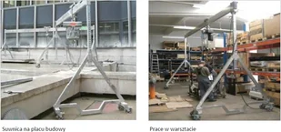 999 99968046 Suwnica bramowa aluminiowa z kołami + specjalne zblocze i wciągnik ręczny udźwig suwnicy/wciągnika 1000/1000 kg szerokość 4,23m wysokość 3,885m wys dla pracy wciągarki 2,23-3,50 m) 68046-uniw - Wciągarki - miniaturka - grafika 4