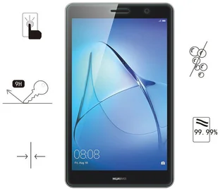 4kom.pl Szkło hartowane 9H 2.5D Huawei MediaPad T3 7.0 03036 (030369) - Akcesoria do tabletów graficznych - miniaturka - grafika 2