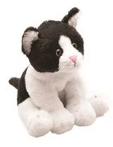 Russell Czarno Biały Kot Siedzący 13 cm - Maskotki i pluszaki - miniaturka - grafika 2