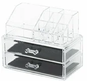 Akcesoria łazienkowe - Compactor Organizer na kosmetyki 2 szufladki - miniaturka - grafika 1