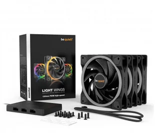 BE QUIET! LIGHT WINGS 120mm PWM high-speed zestaw 3 sztuk | BL077 - Wentylatory komputerowe - miniaturka - grafika 2