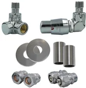 Głowice termostatyczne - Vario Term Zestaw All in One Lux I, Orientacja zaworu: Prawy, Kolor: Czarny matowy, Rodzaj instalacji: Alu Pex - 16x2 mm ALUX1GSO224CFK/P/PEX - miniaturka - grafika 1