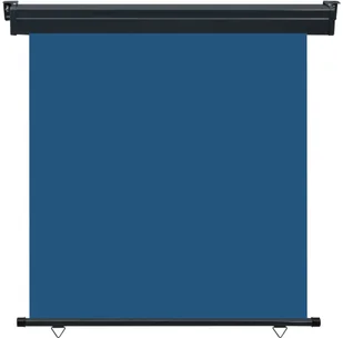 vidaXL Markiza boczna na balkon, 160 x 250 cm, niebieska vidaXL - Markizy - miniaturka - grafika 2