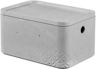 Keter Benelux Curver Zestaw pudełek Beton z pokrywami, 3 szt., rozmiar M, jasnoszary 245787 - Pudła i pojemniki do przechowywania - miniaturka - grafika 5