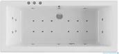 Wanny z hydromasażem - Riho Riho Lusso 160x70cm wanna prostokątna z hydromasażem Pneumatic S2 lewa + nogi + syfon BA57-PNES2-L - miniaturka - grafika 1