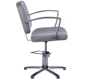 Barbiero Fotel fryzjerski Dario jasno szary BH-8163 - Fotele fryzjerskie - miniaturka - grafika 3