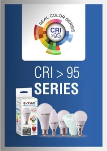 V-TAC Żarówka LED 5.5W E14 P45 Kulka CRI95+ VT-2236 6400K 470lm - Żarówki LED - miniaturka - grafika 2