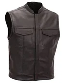 Akcesoria do elektronarzędzi - Australian Bikers Gear Kamizelka Australian bikers Gear motocykl  skórzana  czarna SOA Sons of Anarchy Style EU 58 (4 X L) LV1010-4XL - miniaturka - grafika 1