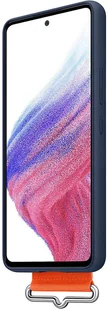 Samsung Oryginalne etui Silicone Cover Strap do Galaxy A53 5G Granatowe 13498X3 - Etui i futerały do telefonów - miniaturka - grafika 4
