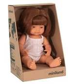 Lalki dla dziewczynek - Miniland Europejka Rude Włosy 38 cm Lalka Dziewczynka Rude Włosy Miniland Doll Miniland EUROPEJKA RUDY 38 - miniaturka - grafika 1