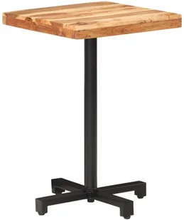 VidaXL Lumarko Stolik bistro, kwadratowy, 50x50x75 cm, lite drewno akacjowe 320274 VidaXL - Ławy i stoliki kawowe - miniaturka - grafika 11