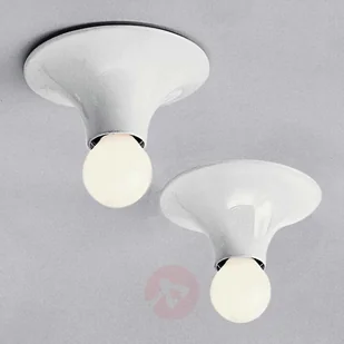 Designerska lampa ścienna Teti, biała - Lampy ścienne - miniaturka - grafika 2