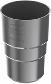 Rynny i akcesoria - Cellfast Złączka rury spustowej 63 mm PVC grafit - miniaturka - grafika 1