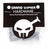 Akcesoria do skatingu - Komplet Śrubek Do Montażu Deskorolki 8szt srebrny - miniaturka - grafika 1