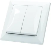 Wyłączniki światła i elektryczne - Decento Włącznik podwójny świecznikowy Opal - miniaturka - grafika 1