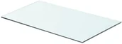 Półki do salonu - Półka szklana, bezbarwny panel, 60x30 cm - miniaturka - grafika 1