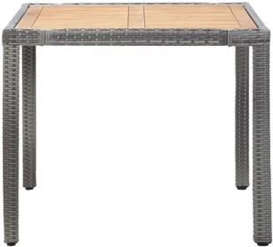 vidaXL 5-cz. zestaw mebli ogrodowych z poduszkami, rattan PE, szary - Meble ogrodowe - miniaturka - grafika 3