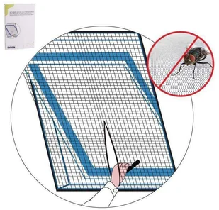 Orion Moskitiera siatka na okno dachowe owady komary 120x140 cm czarna 780616 - Moskitiery - miniaturka - grafika 2