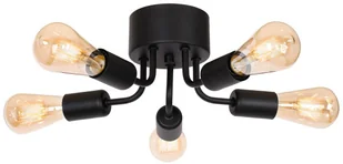 Luminex Brenda 839 plafon lampa sufitowa 5x60W E27 czarny - Lampy sufitowe Luminex Brenda 839 plafon lampa sufitowa 5x60W E27 czarny - Lampy sufitowe - miniaturka - grafika 2