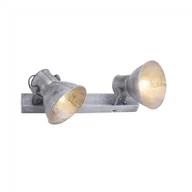 Lampy sufitowe - Leuchten Direkt Leuchten-Direkt SAMIA Lampa Sufitowa Siwy 2-punktowe Przemysłowy Obszar wewnętrzny SAMIA 11481-77 - miniaturka - grafika 1