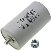 Akcesoria car audio - Miflex Kondensator rozruchowy kondensator silnika 35f 450 V 50 X 83 mm wtyczka M8; MIFLEX; 35uf 312498 - miniaturka - grafika 1