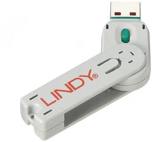 LINDY 40621 Klucz do blokady portów USB A zielony LY-40621 - Części i akcesoria do laptopów - miniaturka - grafika 2
